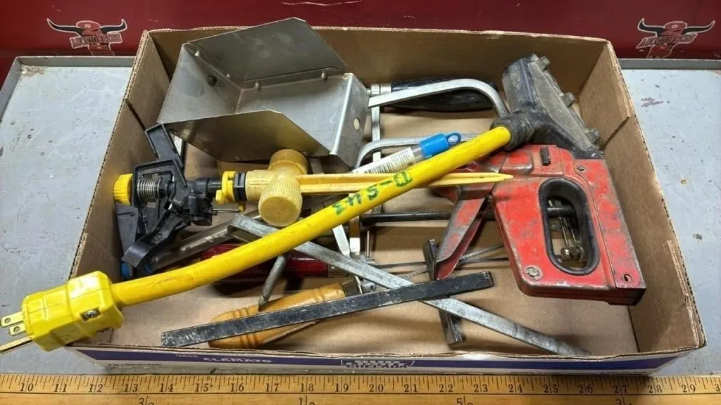 Tray of Asst. Shop Items.