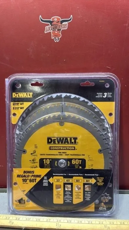 Unused DeWalt Circular Saw Blades.
