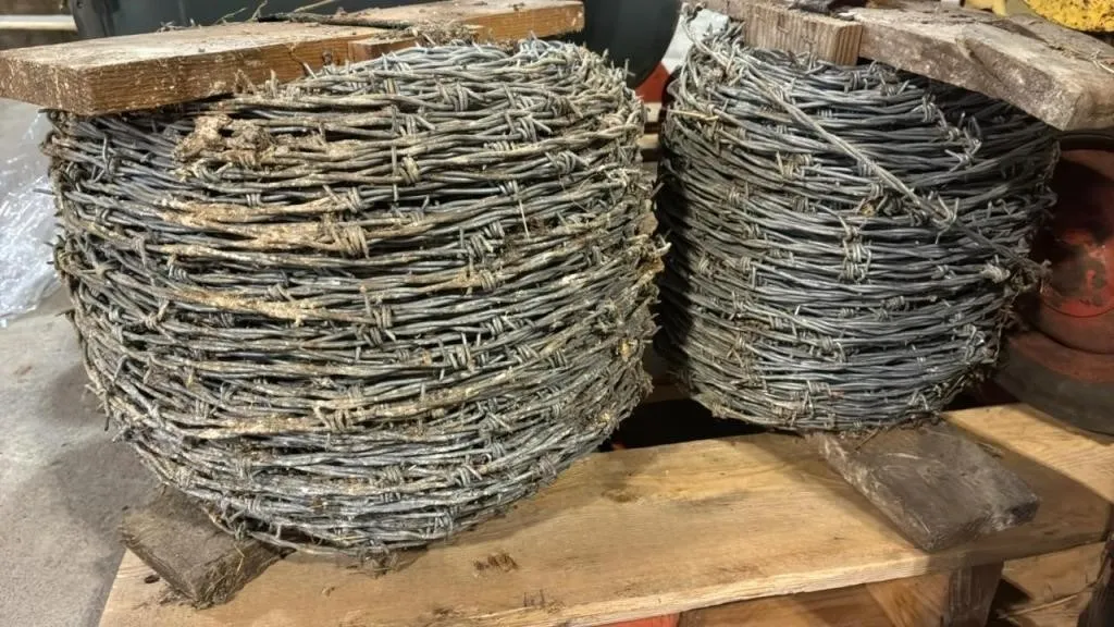 2 Rolls of Barbed Wire.