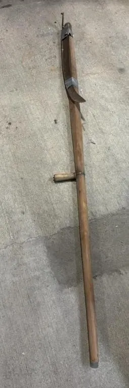 Antique Wooden Handled Scythe.