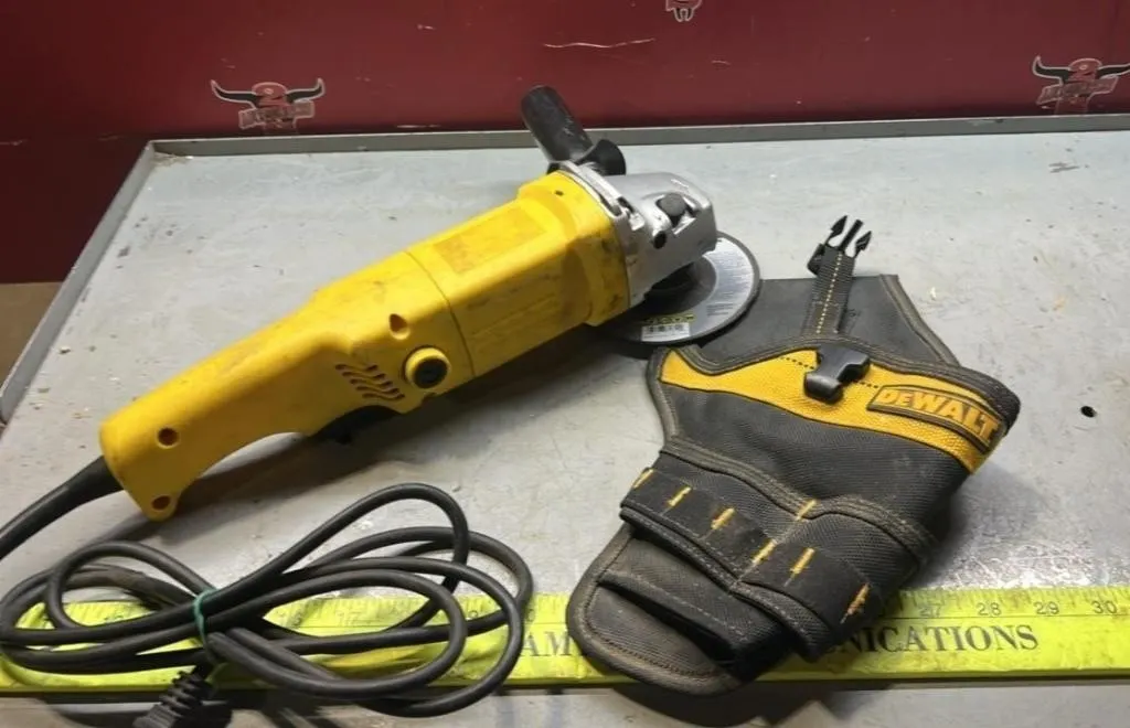 Small Angle Grinder and a Tool Holster