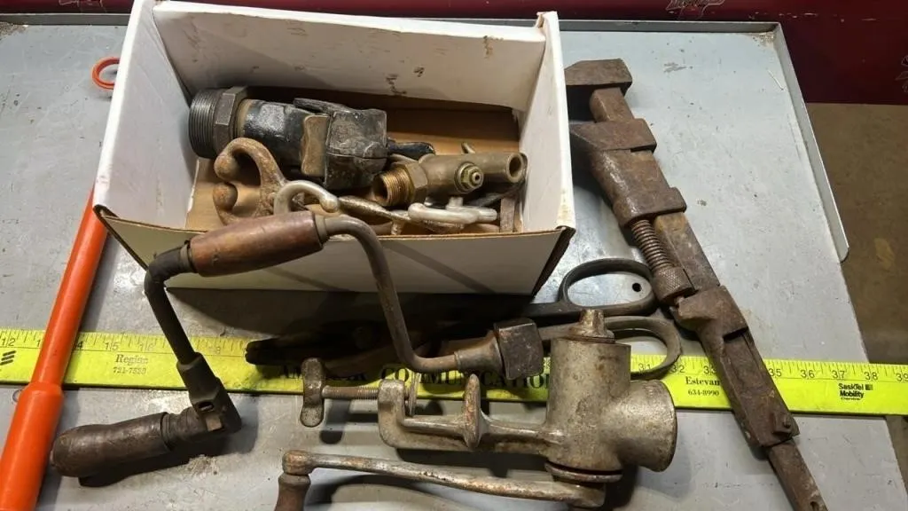 Antique Wrenches, Barrel Spouts, etc.