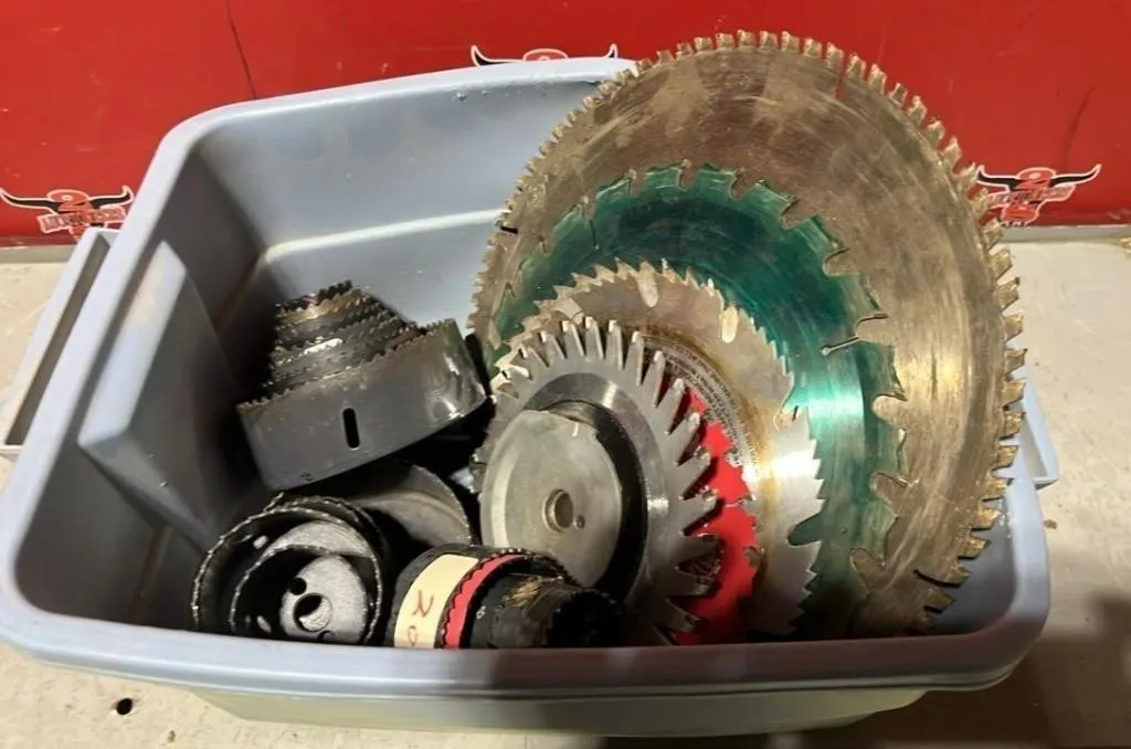 Small Container of Saw Blades