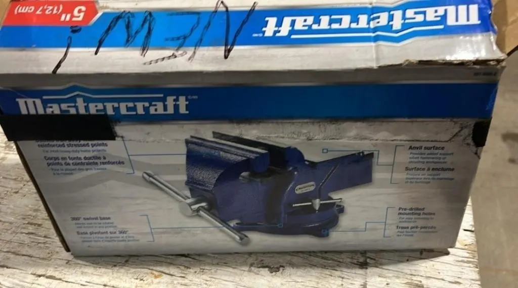 Unused Mastercraft 5" Bench Vice