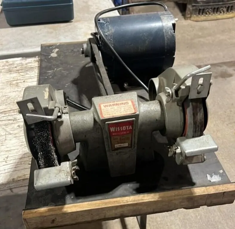 WISSOTA Home Built Bench Grinder.. Tested