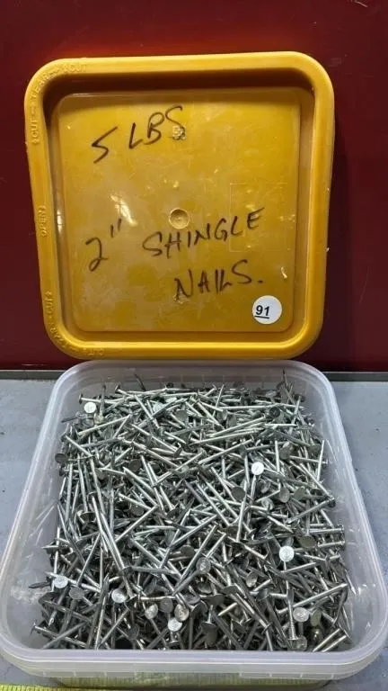 5lbs 2� Shingle Nails.