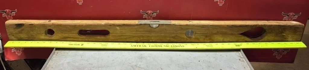 48� J. Sand & Sons Antique Wooden Level.