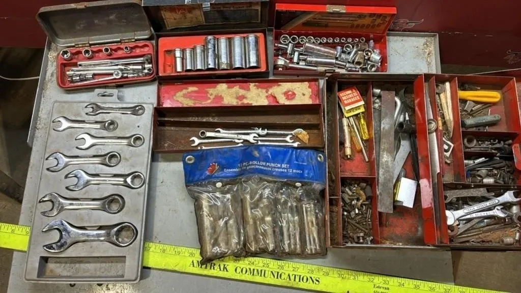Asst. Sockets, Tiny Wrenches, Hollow Punches,