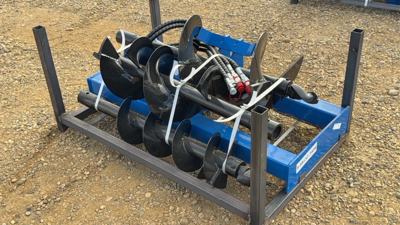 2026 GIYI Skid Steer Loader Auger with Extra Rod