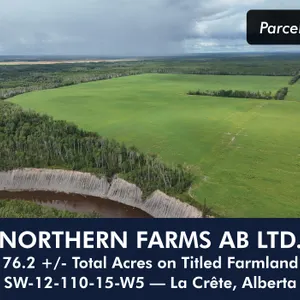 La Crete, AB SW-12-110-15-W5 76.2 +/- Total Acres on Titled Farmland