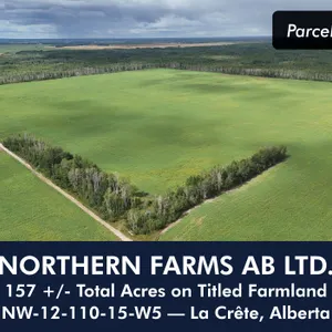 La Crete, AB NW-12-110-15-W5 157 +/- Total Acres on Titled Farmland