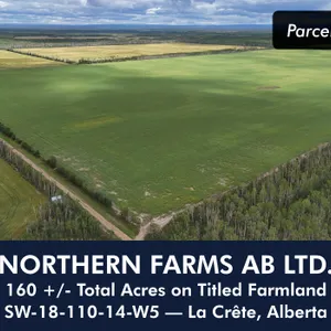 La Crete, AB SW-18-110-14-W5 160 +/- Total Acres on Titled Farmland