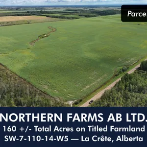 La Crete, AB SW-7-110-14-W5 160 +/- Total Acres on Titled Farmland