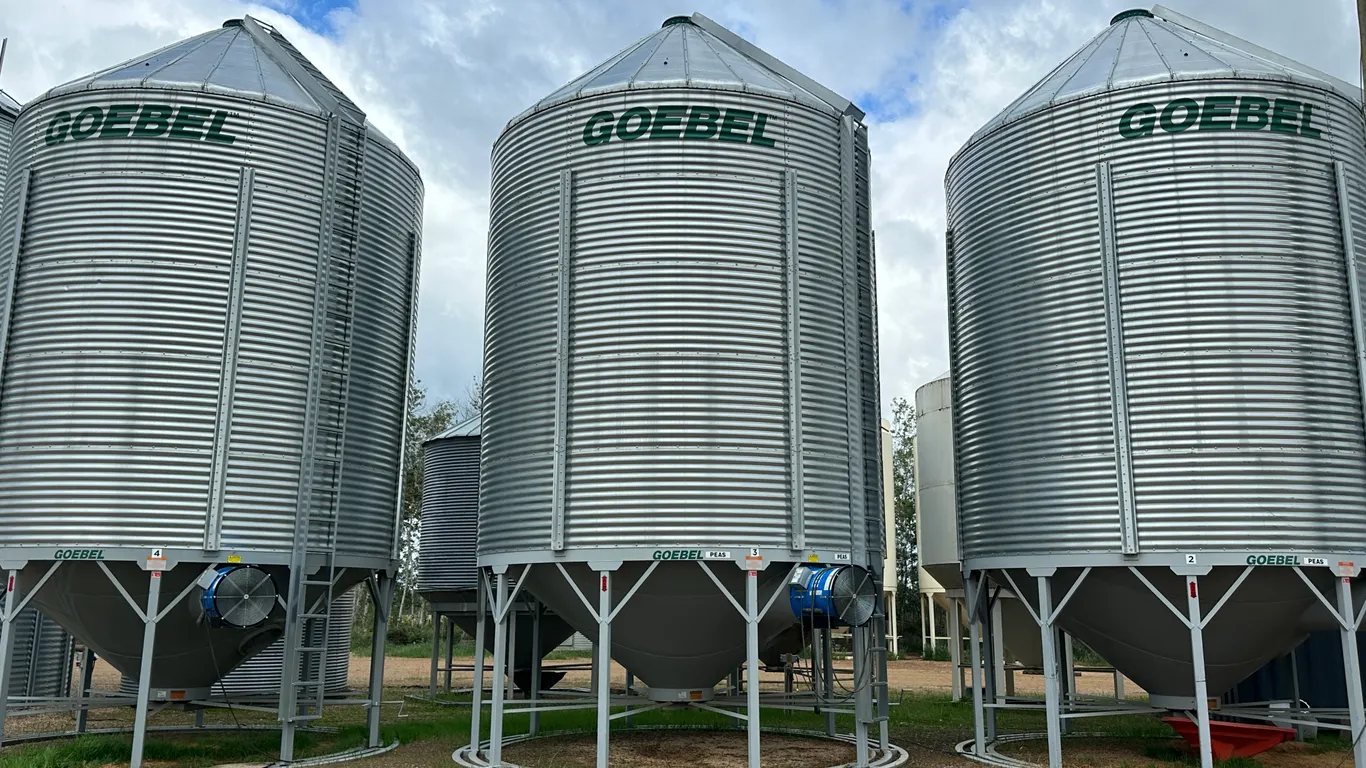 Goebel 8RP18-37-18 5 Ring Hopper Bottom Grain Bin