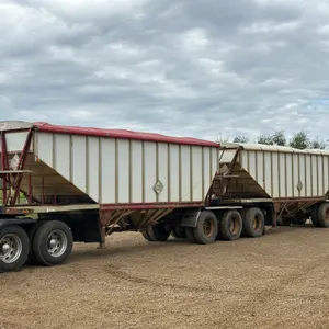 1994 Lode King Super B Train Grain Trailer