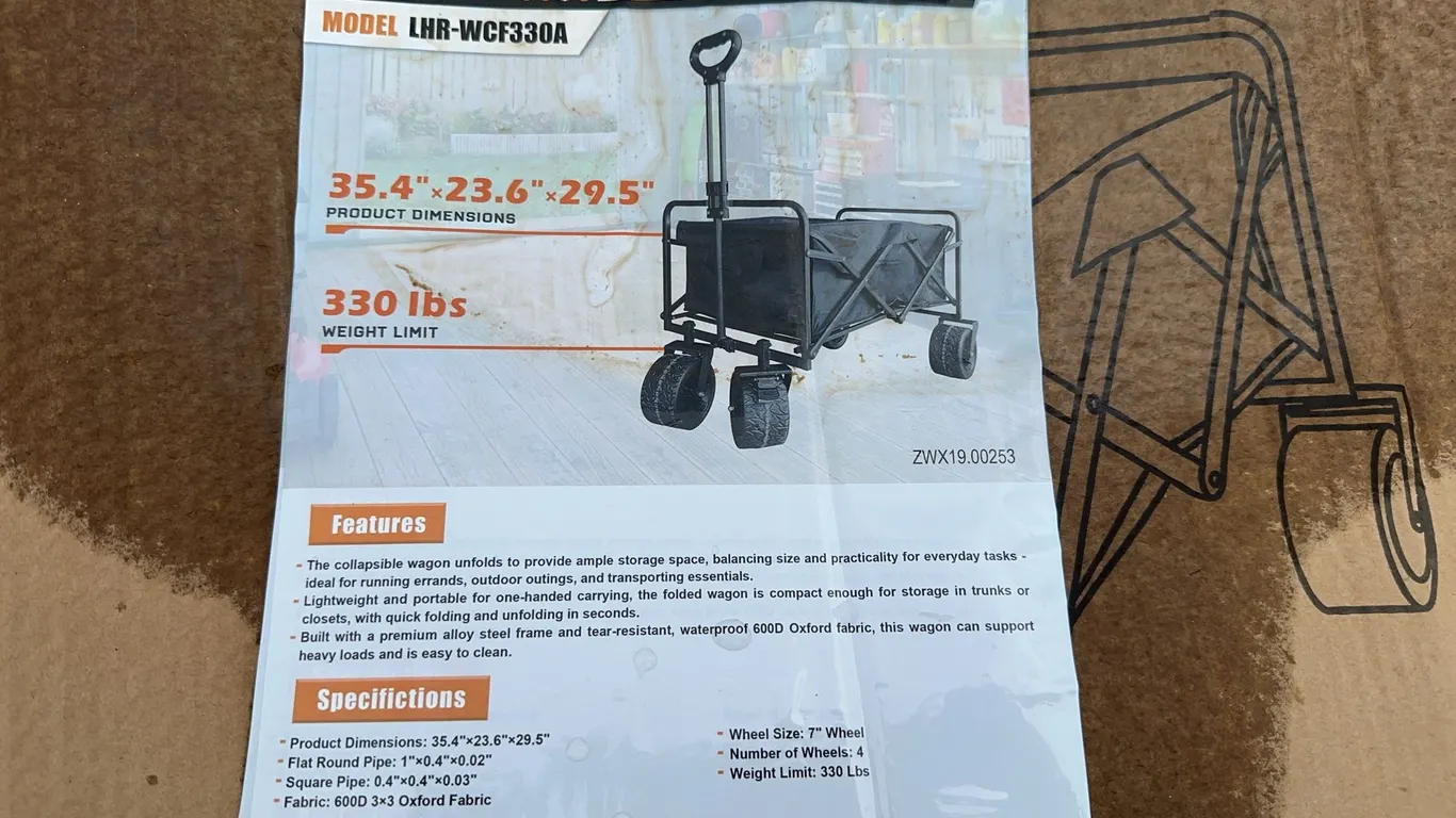 Landhonor 22LB Foldable Wagon Cart Unused