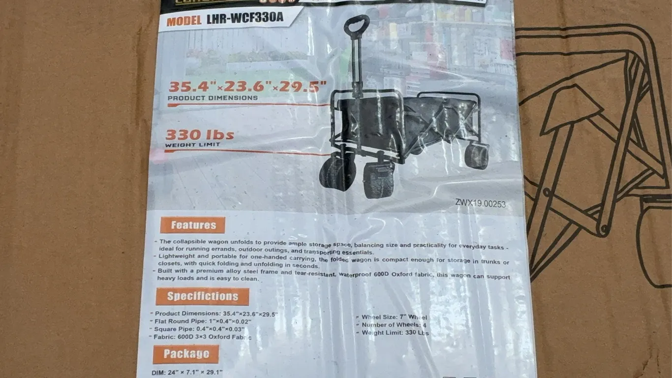 Landhonor 22LB Foldable Wagon Cart Unused