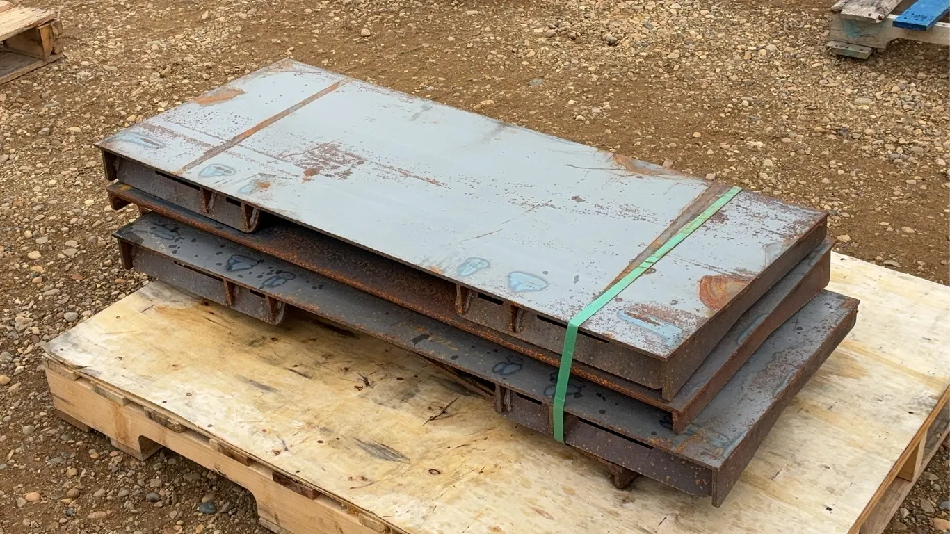 (3) Landhonor Skid Steer Adapter Plates Unused