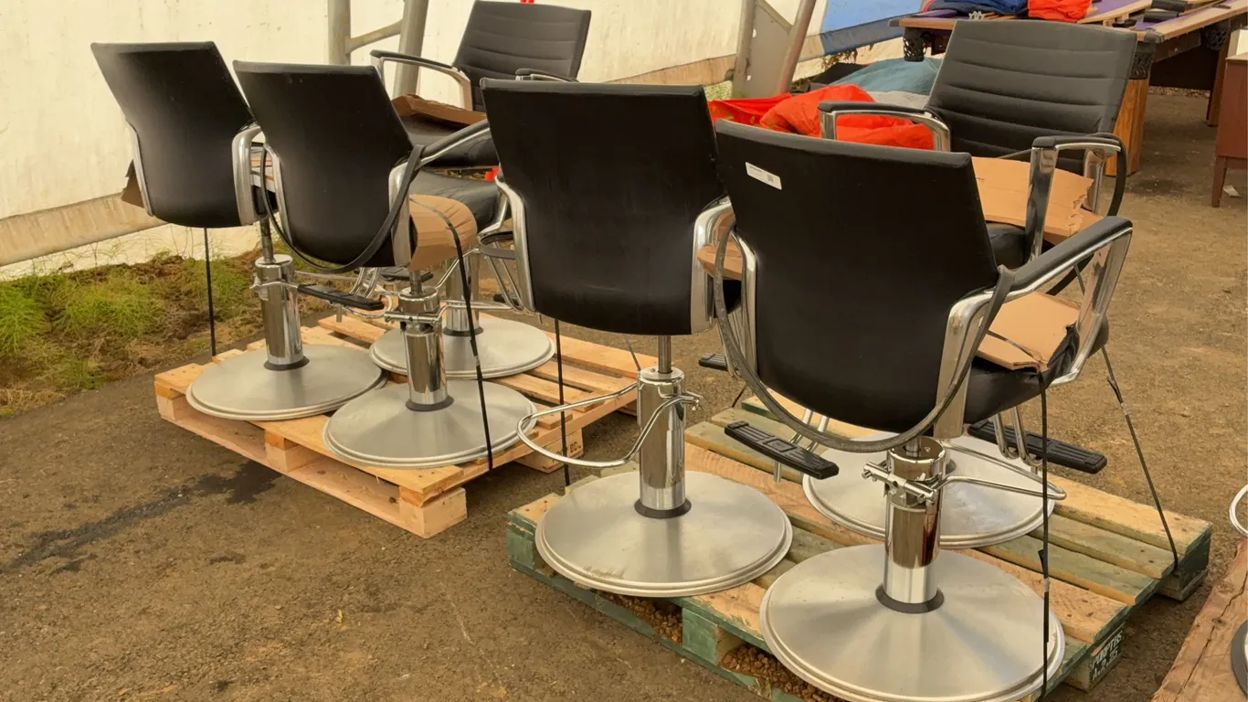 QTY of (6) Barber Chairs