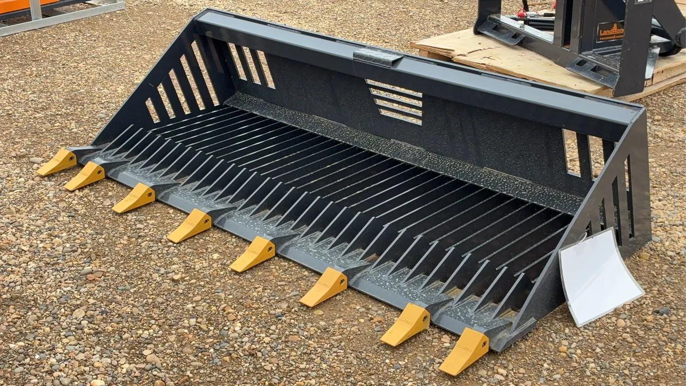 2026 Landhonor 78 IN. Skid Steer Rock Bucket Unused