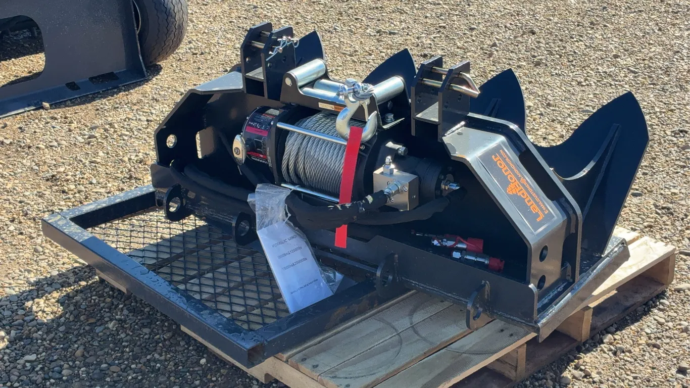 2026 Landhonor 15000 LBS Hydraulic Skid Steer Logging Winch Unused