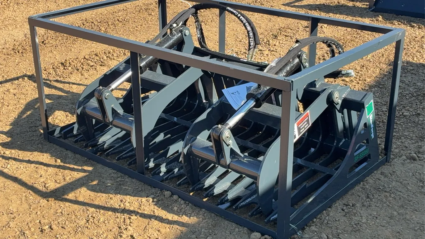 2026 TMG 60 IN. Hydraulic Skid Steer Skeleton Grapple Unused