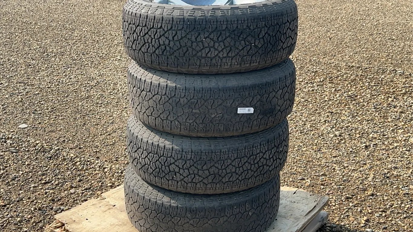 QTY of (4) 275/60R20 GOODYEAR Tires W/ Dodge Rims
