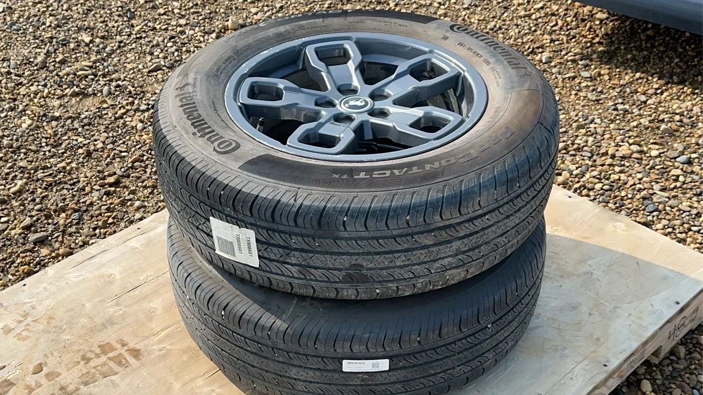 QTY of (2) 225/65R17 Continental Tires & Rims