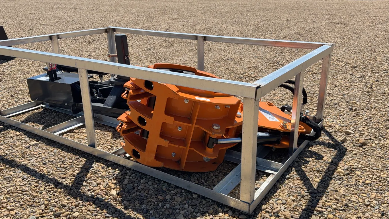 Landhonor Skid Steer Hydraulic Rotating Rock Grapple (Unused)