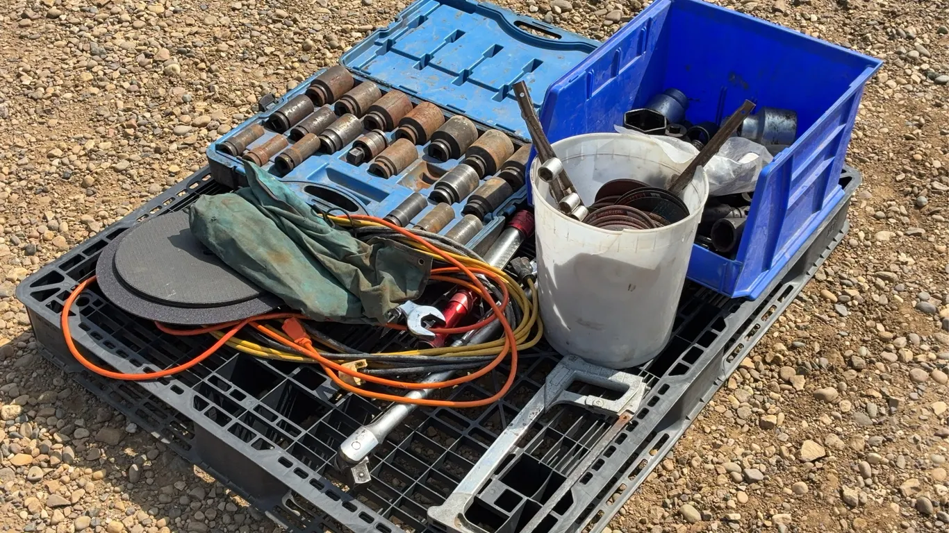 Qty. Of Impact Sockets & Misc Shop Tools