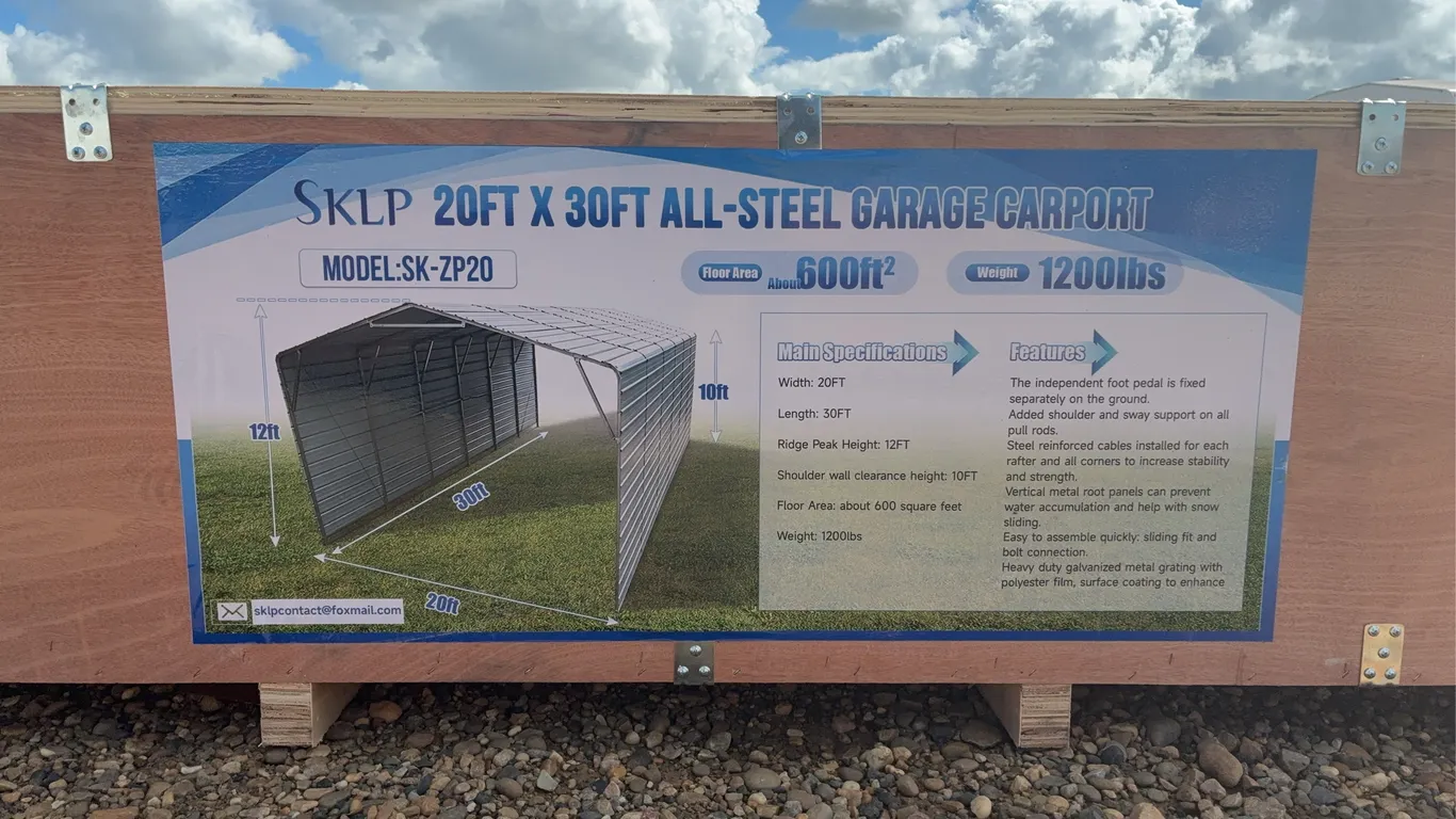 2026 SKLP ALL-STEEL Garage Carport