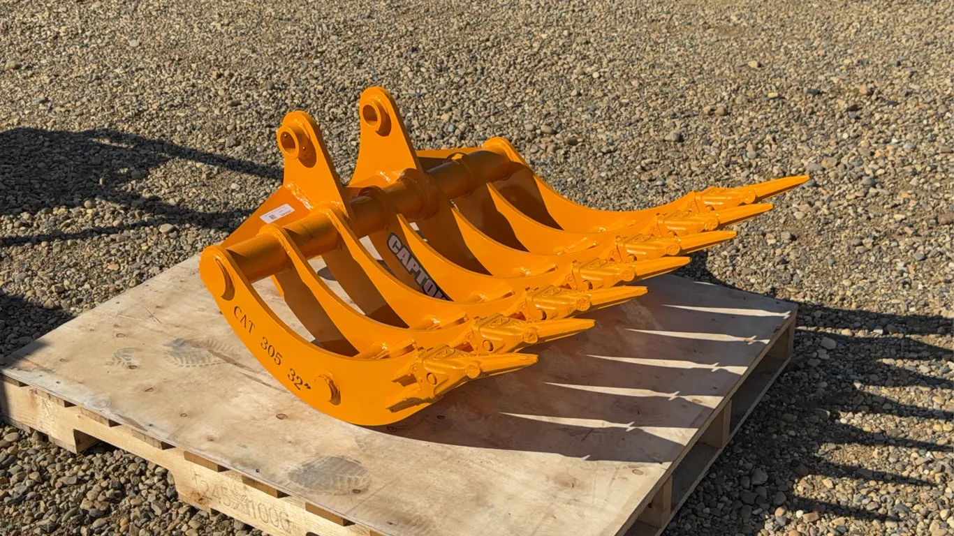 2026 Captok CAT305 Excavator Rake with Teeth