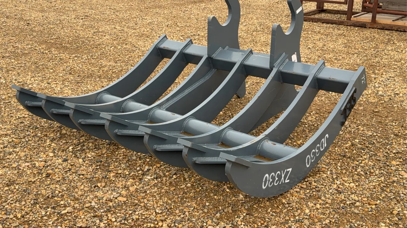 SEC Excavator Quick Connect 72 IN. Brush Rake