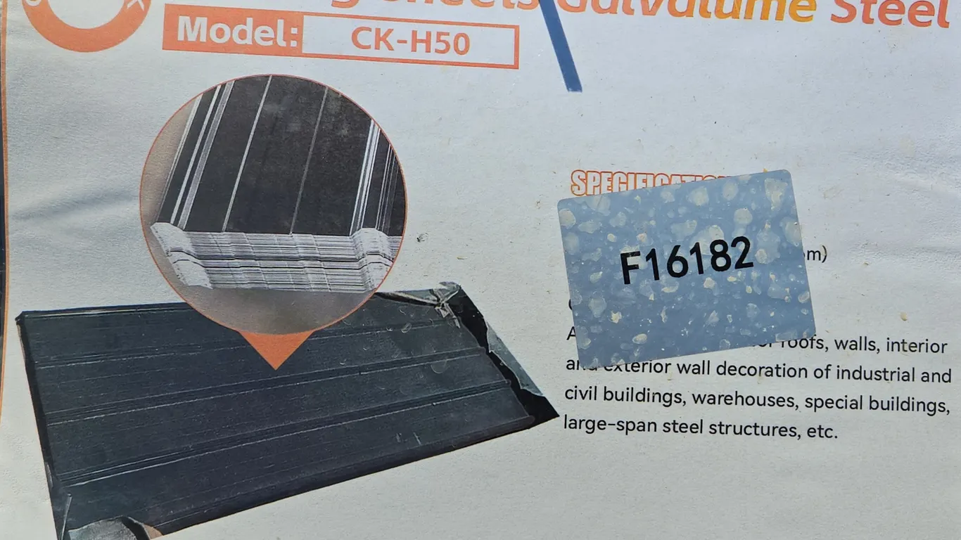 Galvalume Steel Siding Roofing Unused