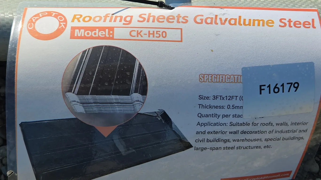 Galvalume Steel Siding Roofing Unused