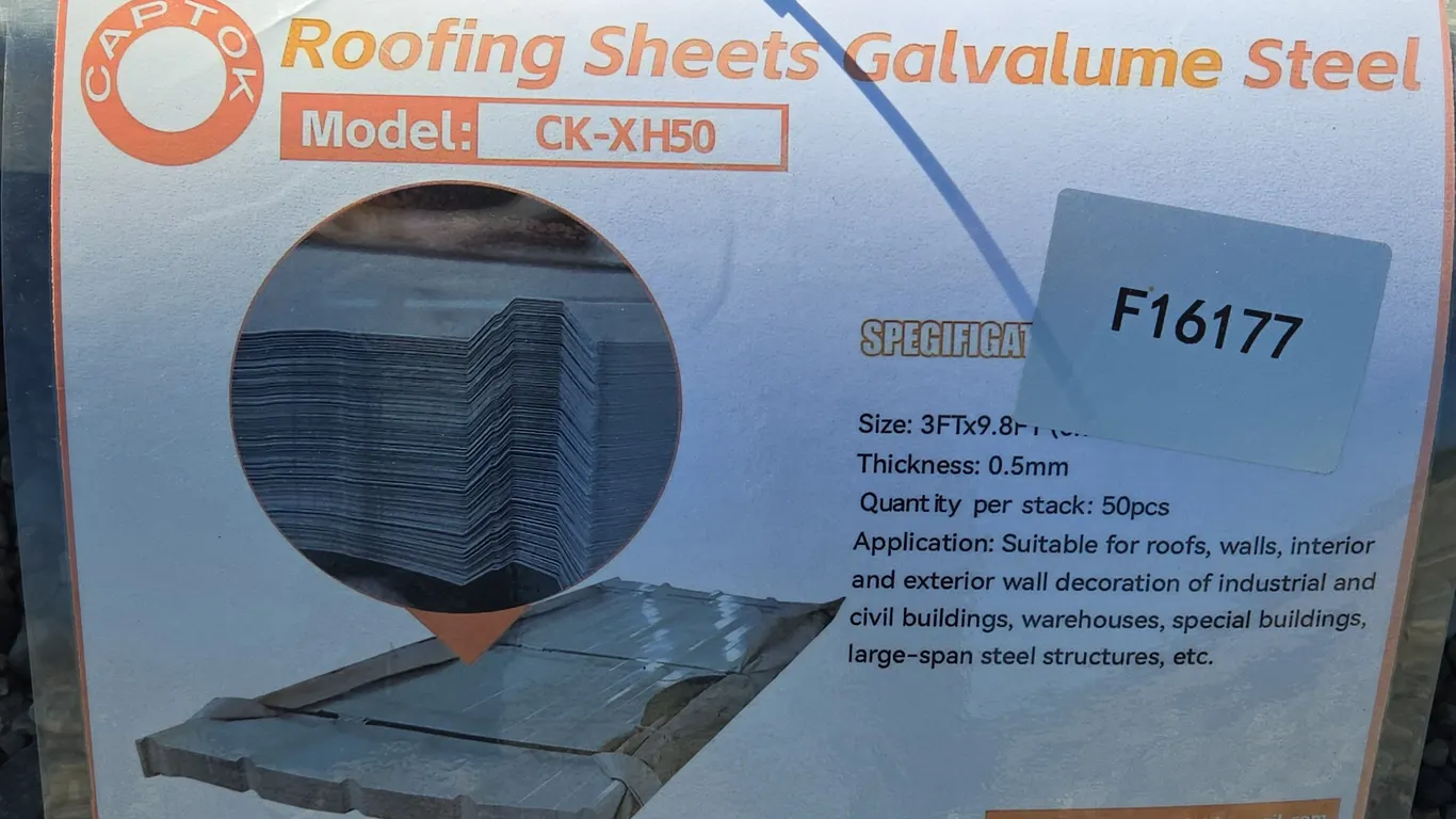 Galvalume Steel Siding Roofing Unused