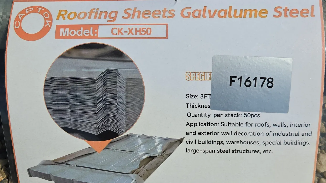 Galvalume Steel Siding Roofing Unused