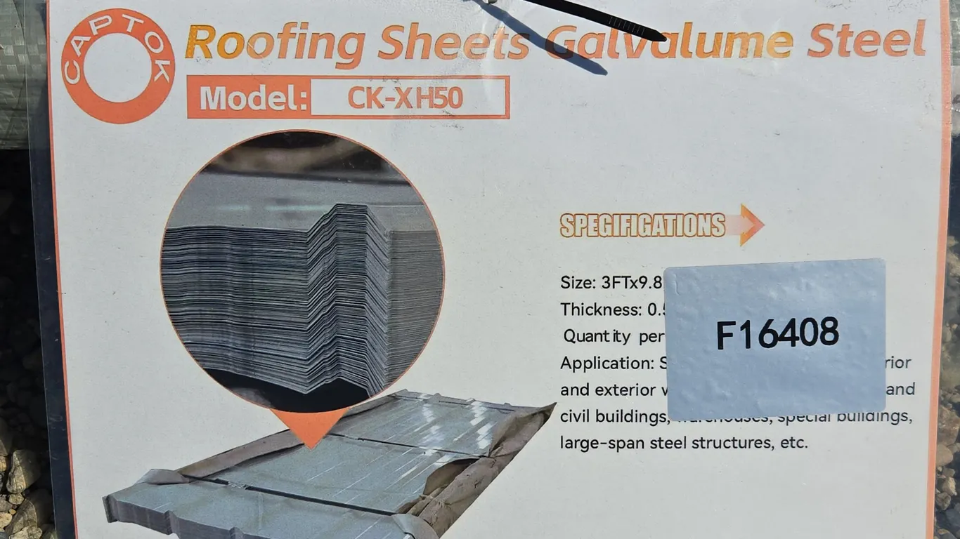 Galvalume Steel Siding Roofing Unused