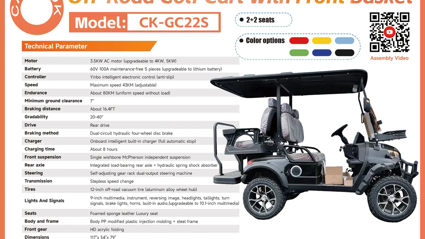 Unused 2026 Captok CK-GC22S Golf Cart