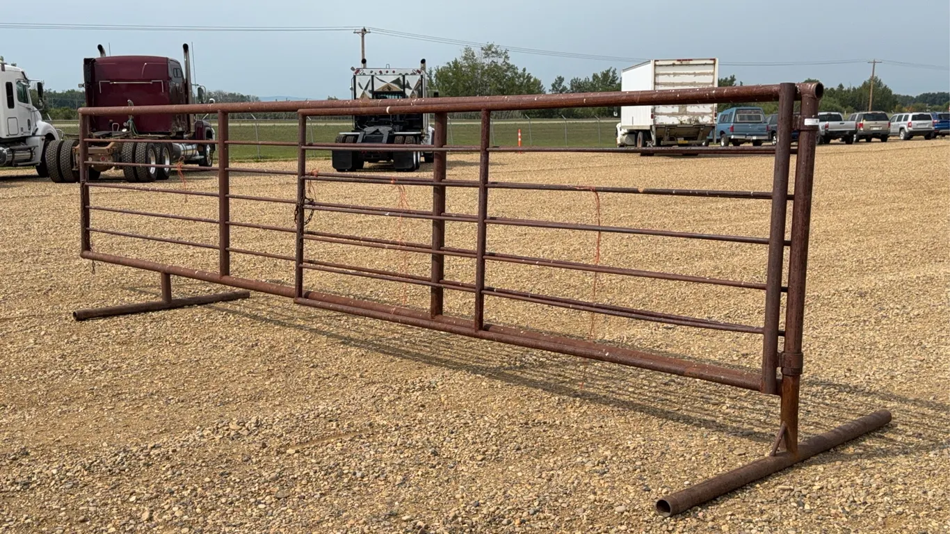 24 FT. Wide Livestock Fence with 12 FT. Gate Attached