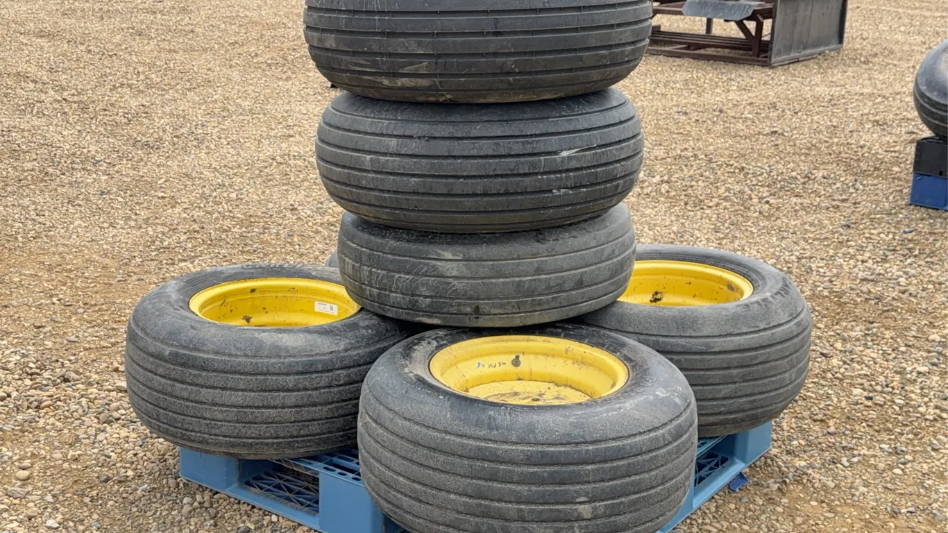 QTY of (7) Implement Tires and Rims