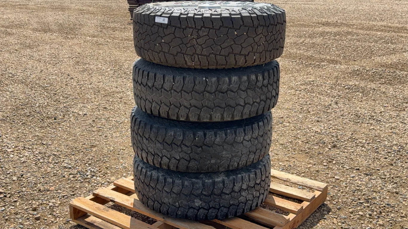 QTY of (4) Motomaster LT275/70R18 Tires W/ Aluminum Rims