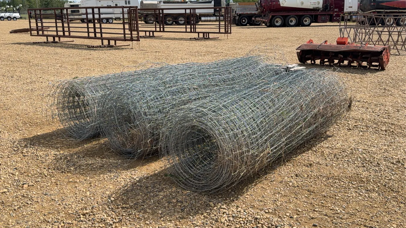 QTY (3) Rolls Wire Mesh Fencing