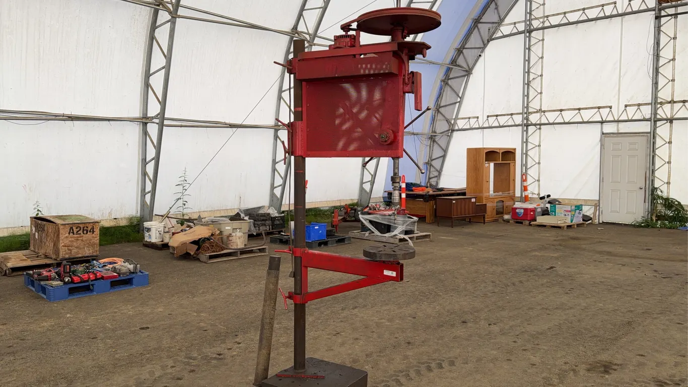 Custom-Built Red Drill Press