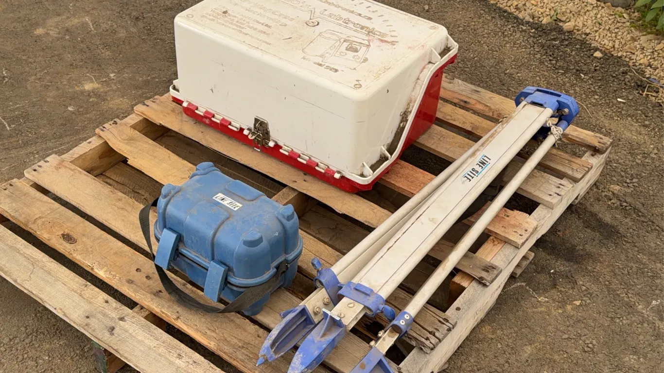DIMO'S Model 919 Grain Moisture Tester and LINE SITE Laser Level