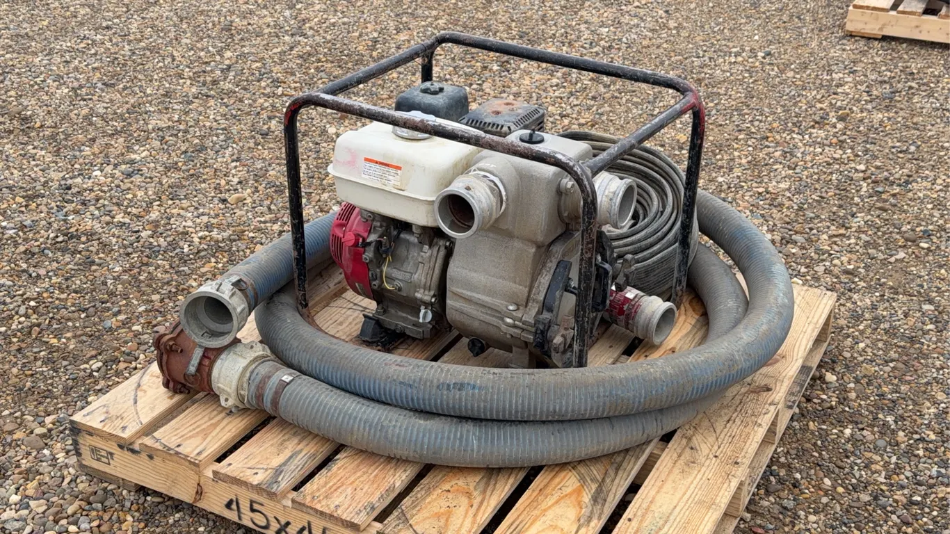 3 IN. Honda Trash Pump with Suction & Discharge
