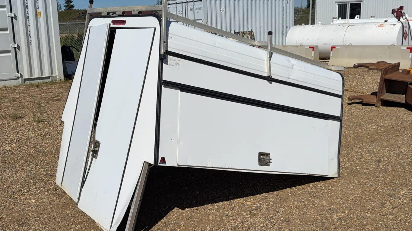 White Truck Service Box Aluminum