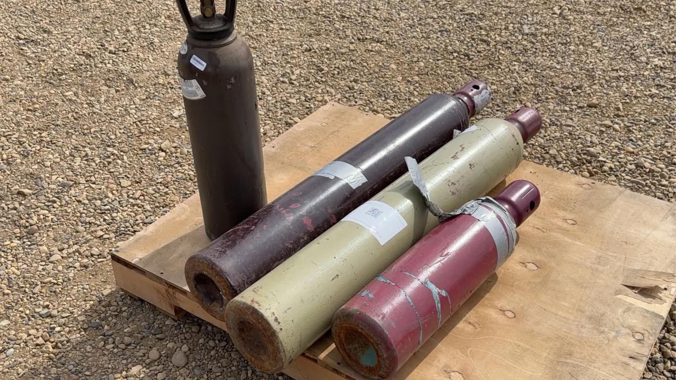 QTY of (4) C02 Argon Bottles