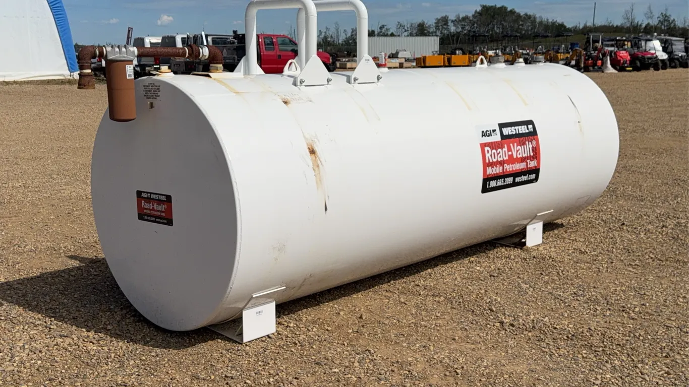 Westeel Road-Vault 1000 Gal Diesel Tank, Honda Water Pump, Super-Reel Hose Reel