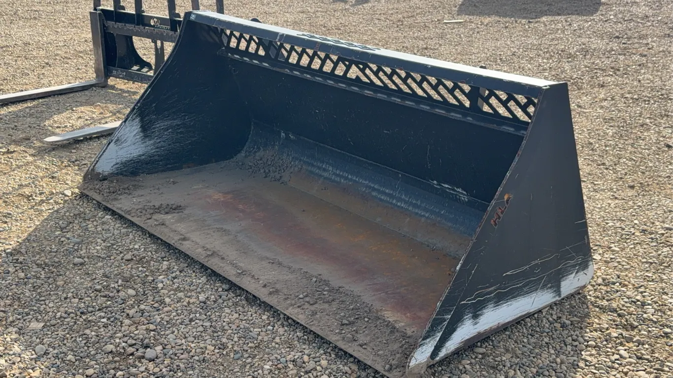 HLA 84 IN Skid Steer Snow Bucket